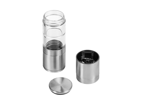 Двойная механическая мельница «Twin», Цвет серебристый/прозрачный