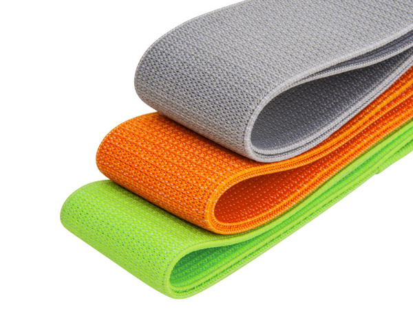 Набор тканевых фитнес-резинок «Fit», Цвет зеленый, оранжевый, серый