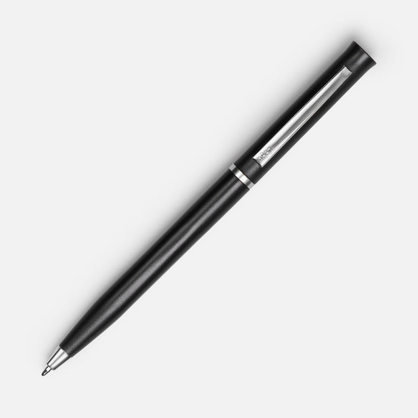 Ручка шариковая Euro Chrome, черная, 13,3x0,8 см