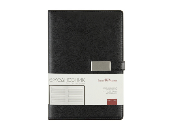 Ежедневник недатированный А5 «Verona», Цвет черный