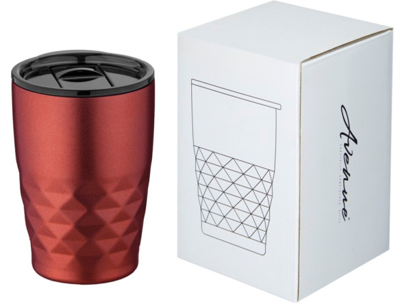 Вакуумная кружка с крышкой «Geo», Цвет красный