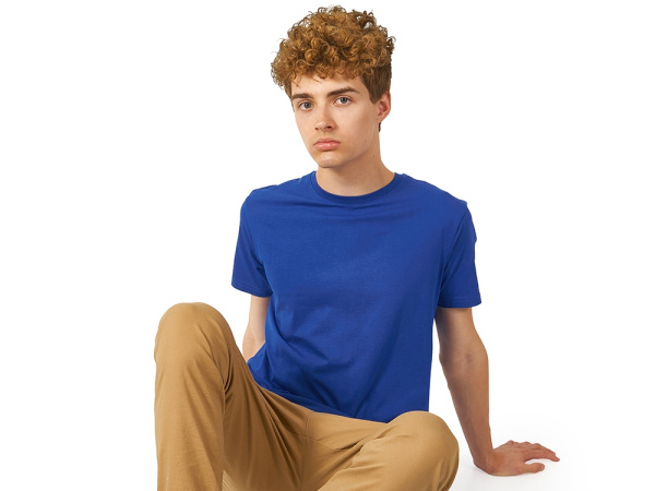 Футболка «HD» из премиального хлопка мужская, Размер XL, Цвет синий классический