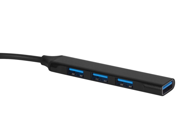 USB-хаб «Link» с коннектором 2-в-1 USB-C и USB-A, 2.0/3.0, Цвет черный