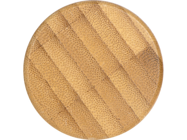 Бутылка из переработанного пластика rPET «Kato Bamboo» с бамбуковой крышкой, 500 мл, Цвет прозрачный