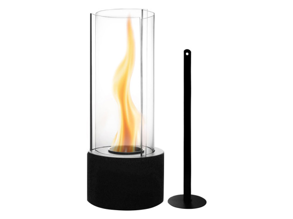 Биокамин с вьющимся пламенем «Dance of flame», Цвет черный