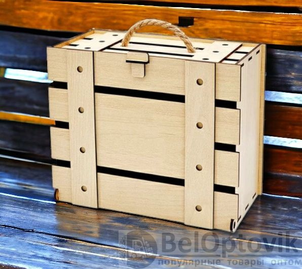 Подарочный набор Митчелл / В набор входит Термокружка Soho и Кофе "Lavazza" Oro Qualita 250 г., в деревянном чемоданчике 