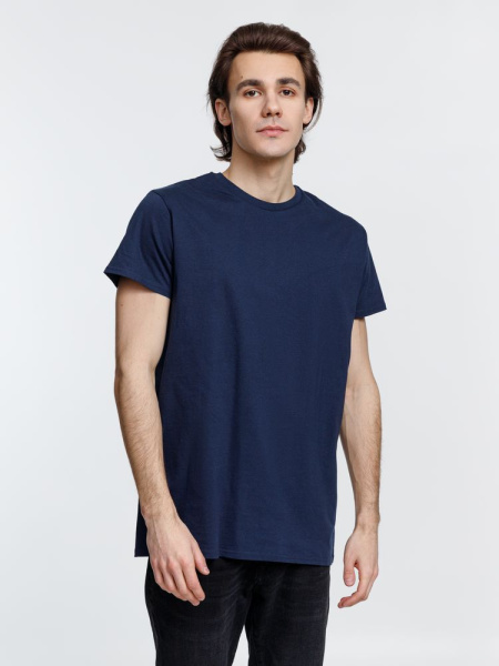 Футболка мужская Pioneer Men, темно-синяя, XS–4XL
