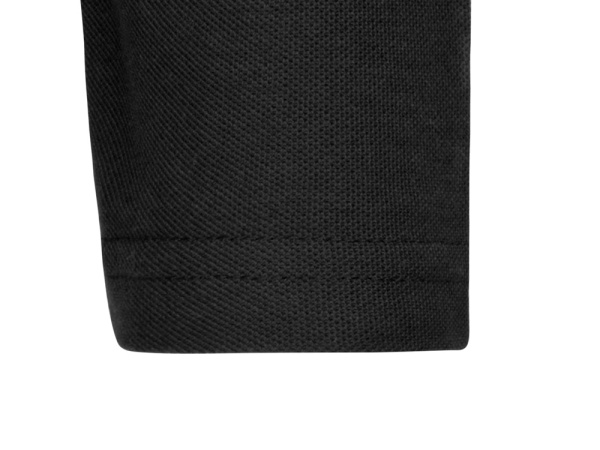 Рубашка поло "Point" мужская с длинным рукавом, Размер M, Цвет черный