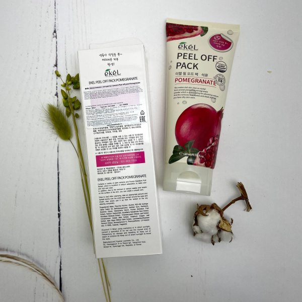 Маска плёнка EKEL Peel-Off Pack Pomegranate с экстрактом граната, 180 мл