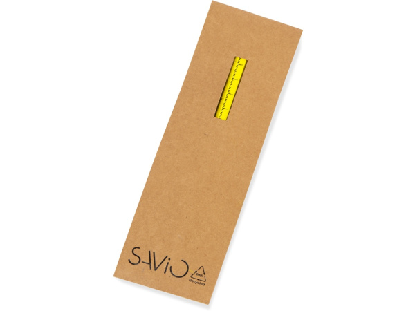 Вечный карандаш с линейкой и стилусом «Sicily», Цвет желтый