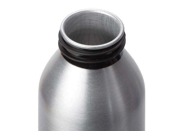 Алюминиевая бутылка для воды с ручкой «Plain Alu», 650 мл, Цвет серебристый