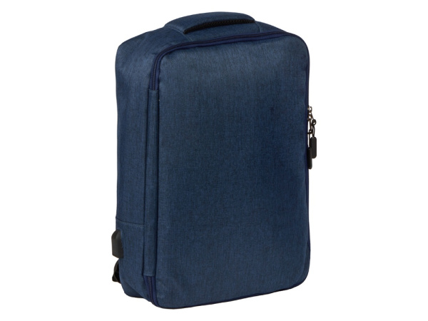 Рюкзак-трансформер «Turnover» для ноутбука 15" из переработанного пластика, Цвет синий
