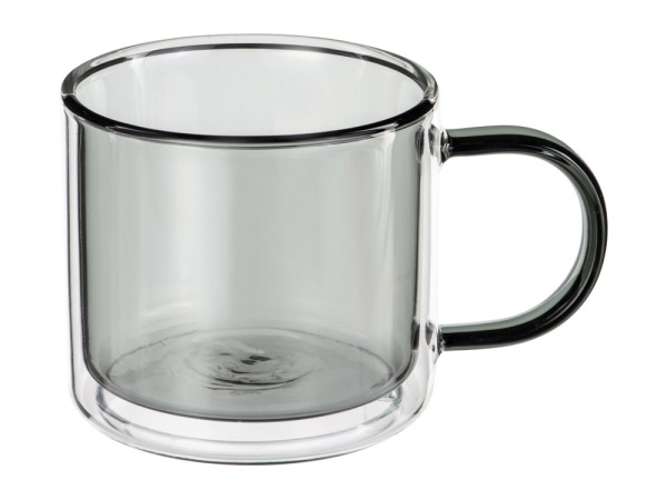 Кружка с двойными стенками «Office», Цвет черный прозрачный