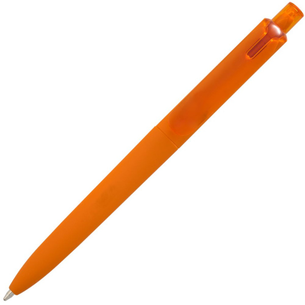 Ручка шариковая Prodir DS8 PRR-T Soft Touch, оранжевая, 14х1,1 см