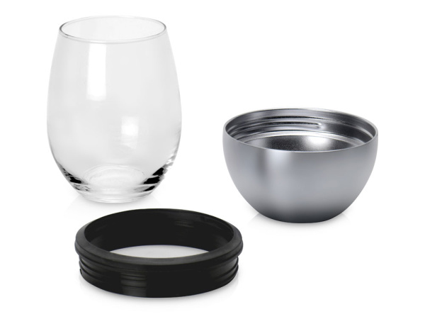 Тумблер для вина «WINE KUZIE», Цвет серебристый