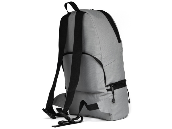 Рюкзак-трансформер 2-в-1 «Athletica» водостойкий с поясной сумкой из переработанного пластика , Цвет серый
