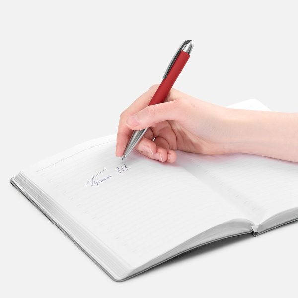 Ручка шариковая Arc Soft Touch, красная, 13,8х1,2 см