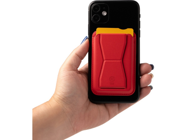 Картхолдер с подставкой «Sekun», Цвет красный