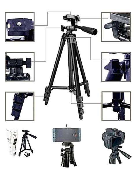 (Оригинал!) Штатив для камеры и телефона Tripod 3120 (35-102 см) с непромокаемым чехлом