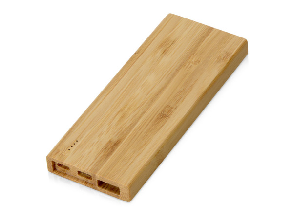 Подарочный набор с БЗУ и внешним аккумулятором «Bamboo Set», Цвет натуральный