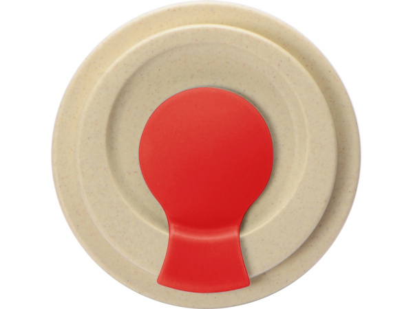 Стакан из пшеничного волокна «Flava», Цвет бежевый/красный