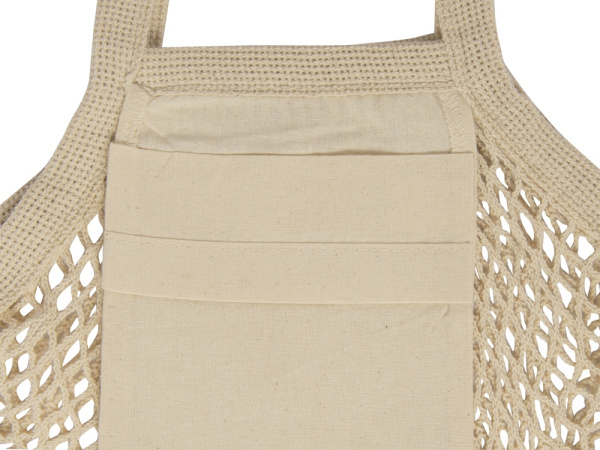Сумка-авоська для шопинга «Mesh» хлопковая, Цвет натуральный
