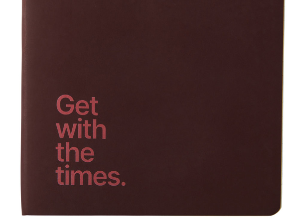 Ежедневник недатированный А5- «Megapolis Flex Quattro» с УФ-печатью, Цвет бордовый