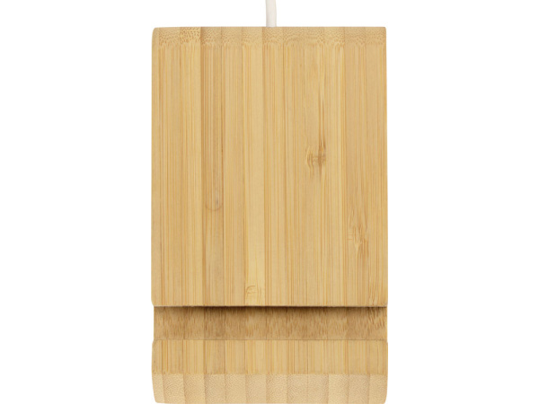 Беспроводное зарядное устройство из бамбука «Jetty», 10 Вт, Цвет натуральный