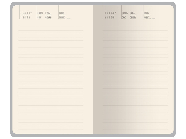 Ежедневник недатированный А5 «Valencia», Цвет синий
