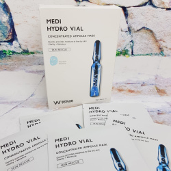 Увлажняющая тканевая маска с гиалуроновой кислотой MEDI HYDRO VIAL Wonjin Effect, 30 g (интенсивное