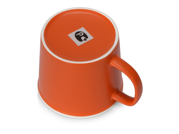 Кружка «Nancy», матовая, Цвет оранжевый/белый