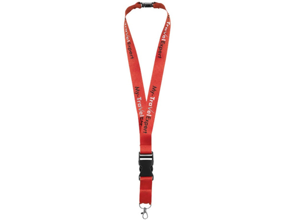 Ланъярд "Berra" со съемным креплением, Цвет красный
