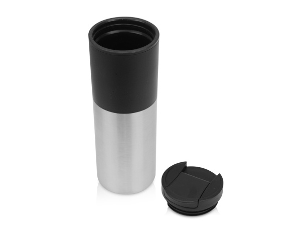 Термокружка «Vertex», Цвет черный/серебристый