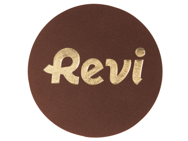 Патч «Круг», nubuk, Цвет коричневый