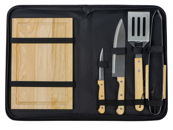 Набор для барбекю «Terra», Цвет коричневый, серебристый, черный