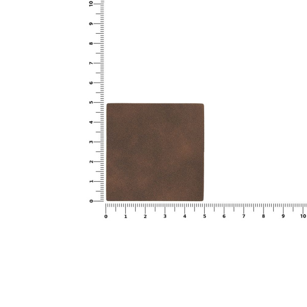 Лейбл Listra Nubuck Touch, L, темно-коричневый, 5х5 см
