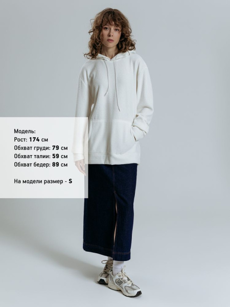 Худи унисекс Prima Vista, белое, S–XL