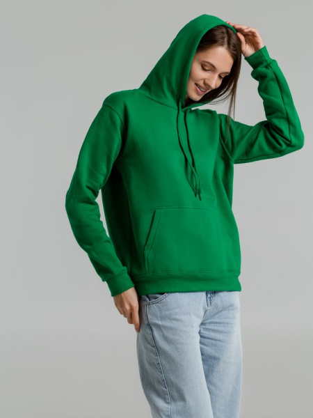 Толстовка с капюшоном Snake II ярко-зеленая, XS–3XL