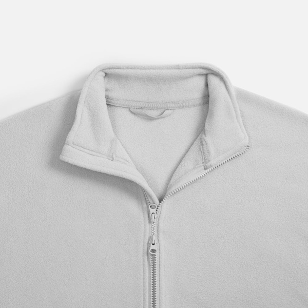 Куртка флисовая унисекс Nebo, светло-серая, S–3XL