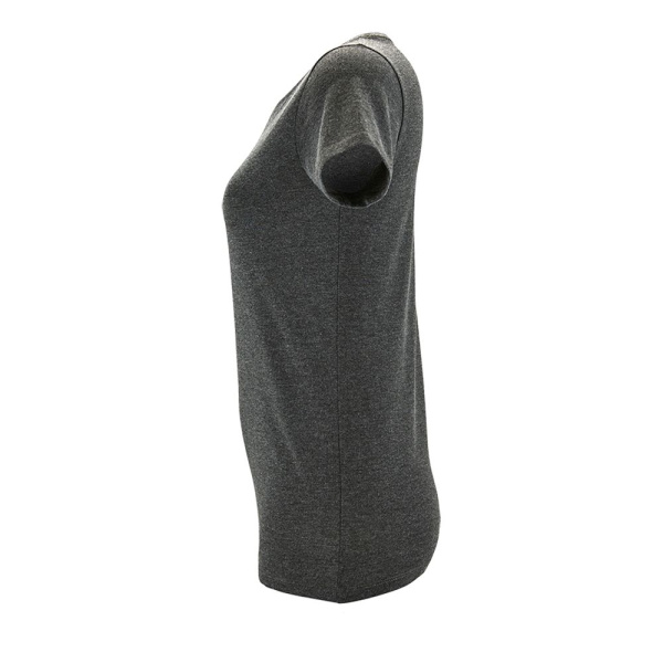 Футболка женская Regent Fit Women, черный меланж, S–XXL