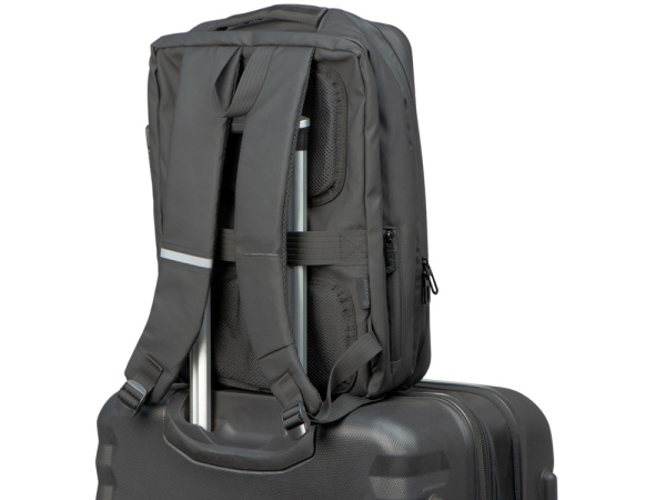 Антикражный рюкзак Sheller для ноутбука 17.3"  с пластиковой поверхностью, Цвет черный