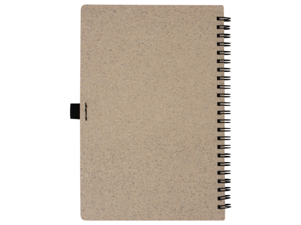 Блокнот А5 «Toledo M» с обложкой из пшеницы и пластика, Размер A5, Цвет бежевый