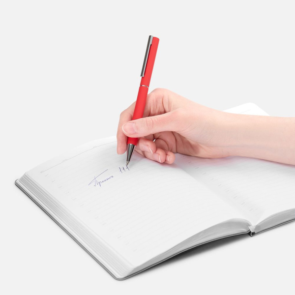 Ручка шариковая Blade Soft Touch, красная, 14х0,9 см