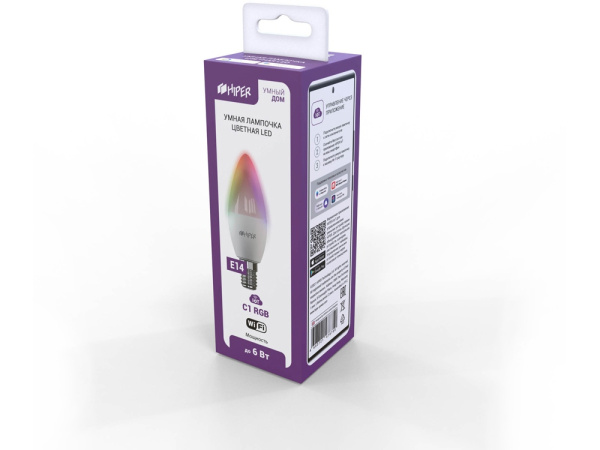 Умная LED лампочка «IoT C1 RGB», Цвет белый
