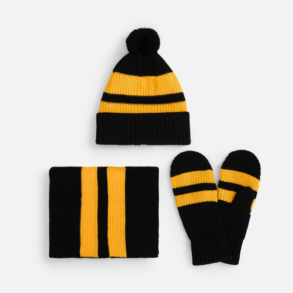 Шарф Winwear, черный, 25х170 см