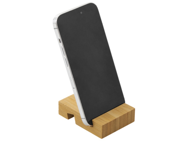 Подставка для телефона «Plix» из бамбука, Цвет натуральный