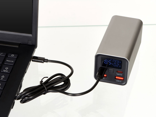 Внешний аккумулятор для ноутбуков «Main» 65 Вт, 20000 mAh, Цвет серый