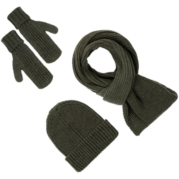 Варежки Nordkyn, зеленые (оливковые), S–XL