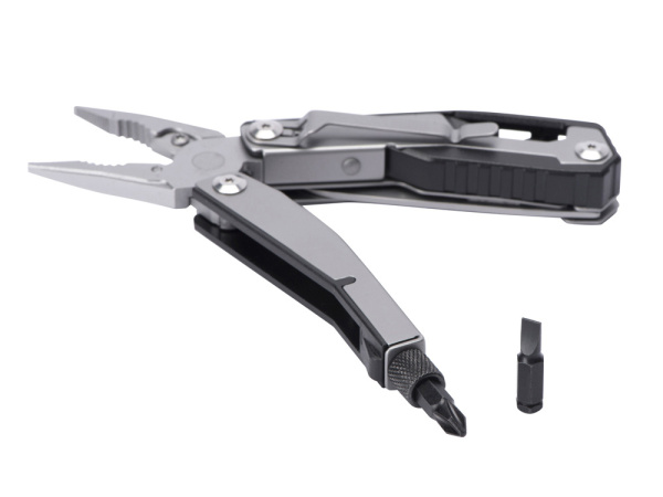 Мультитул-пассатижи Scopus 4-в-1 с двумя отвертками, Цвет серебристый, черный