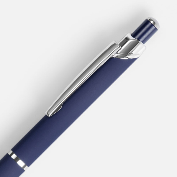 Ручка шариковая Chromos Soft Touch, синяя, 13,9х1,1 см